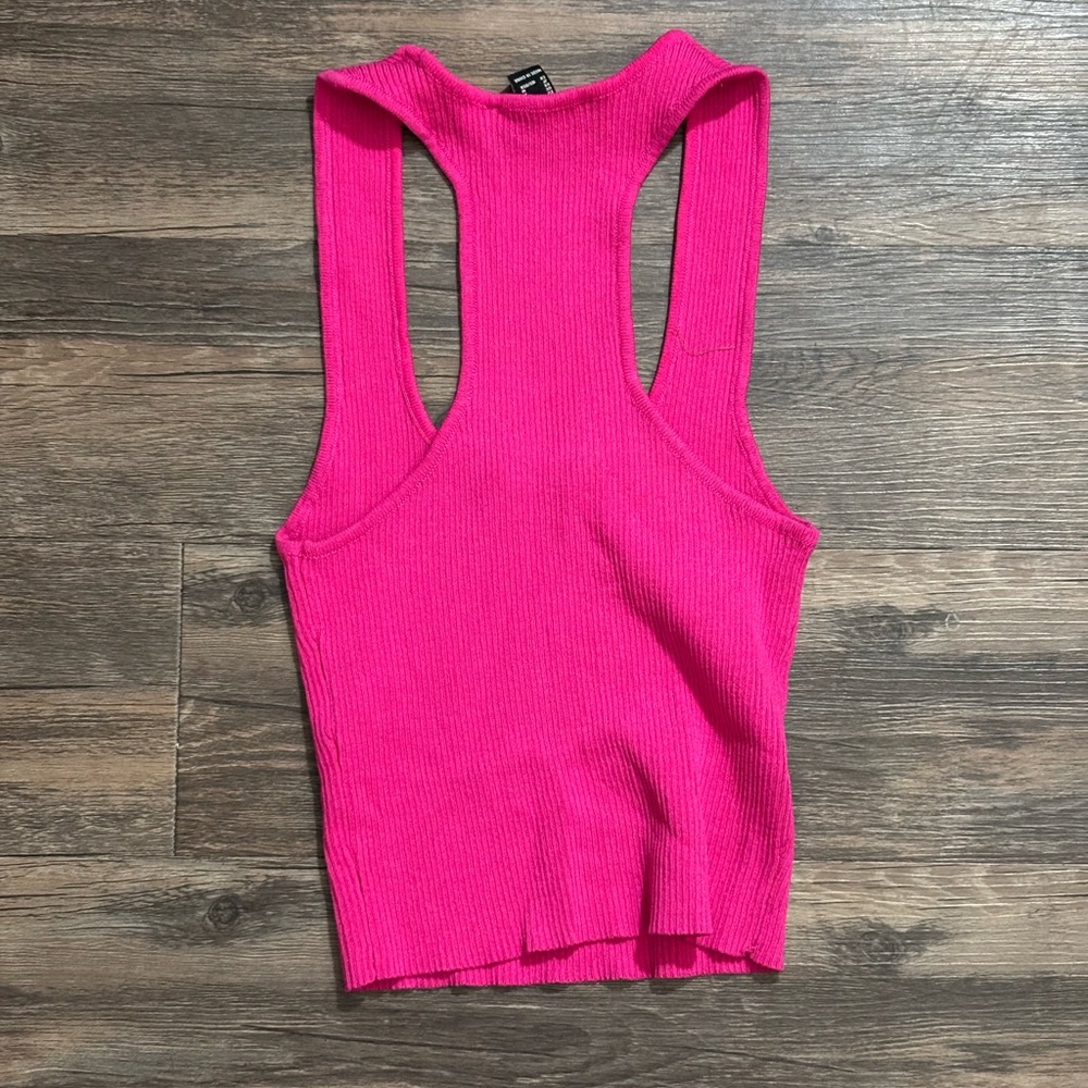 Forever 21 Fuchsia Ribbed Tank Top - Picture 3 of 4